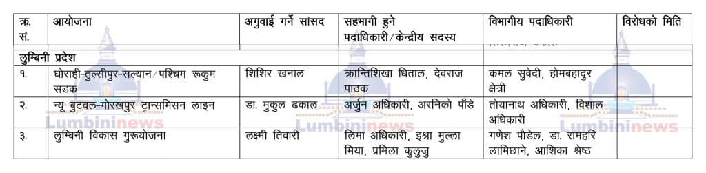रास्वपाले लुम्बिनीका ३ आयोजनामा दबाब यात्रा गर्ने - Lumbini News